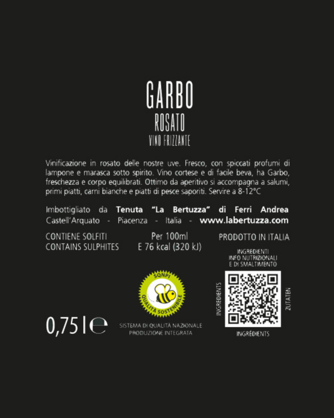 GARBO - Vino Rosato Frizzante