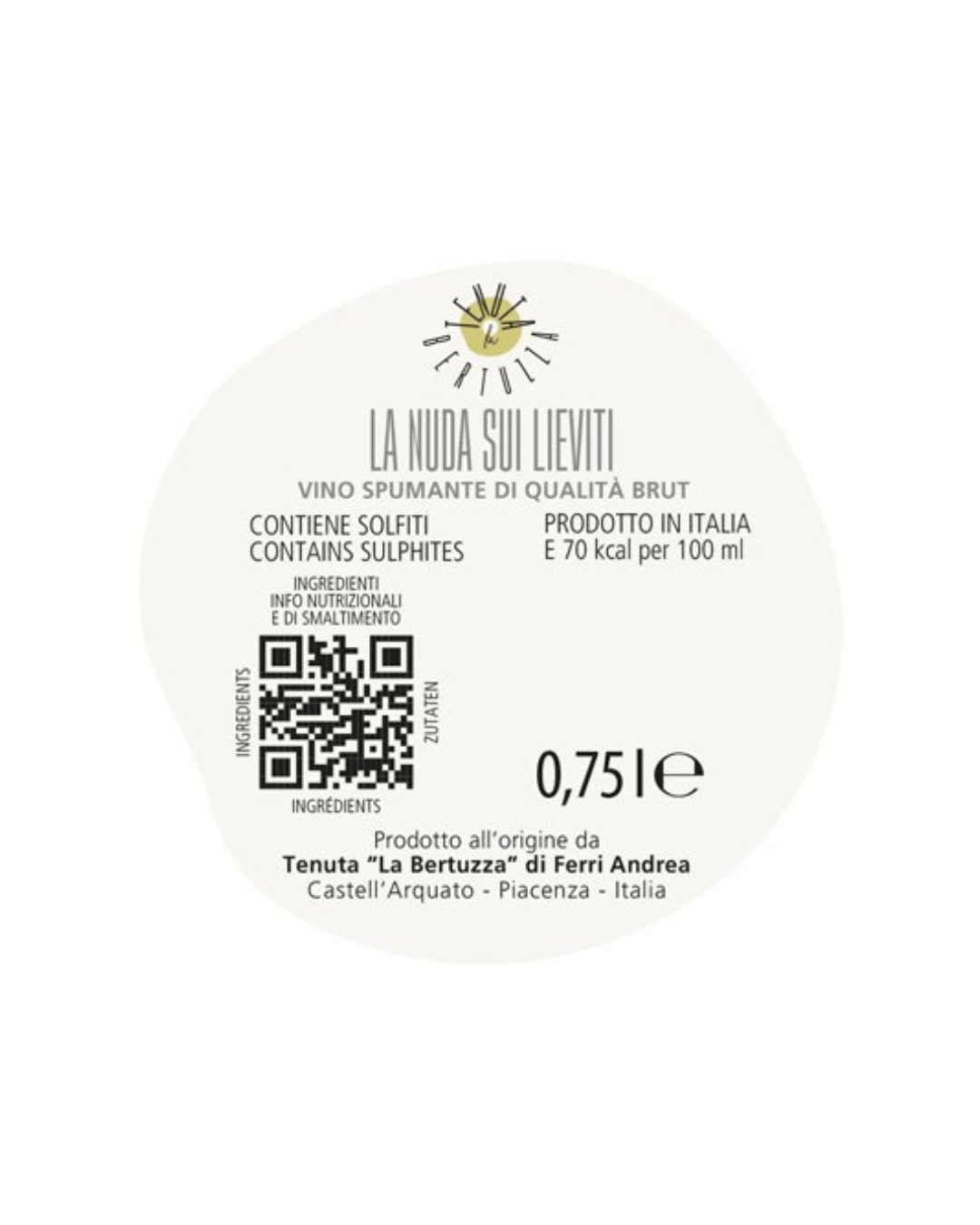 LA NUDA SUI LIEVITI - Spumante Brut