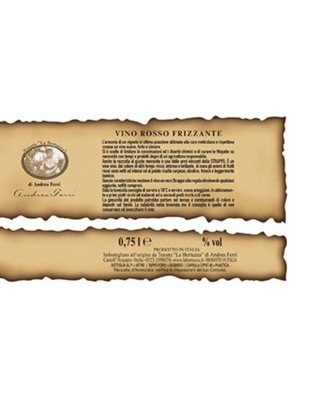 LO STRAPPO - Vino Rosso Frizzante