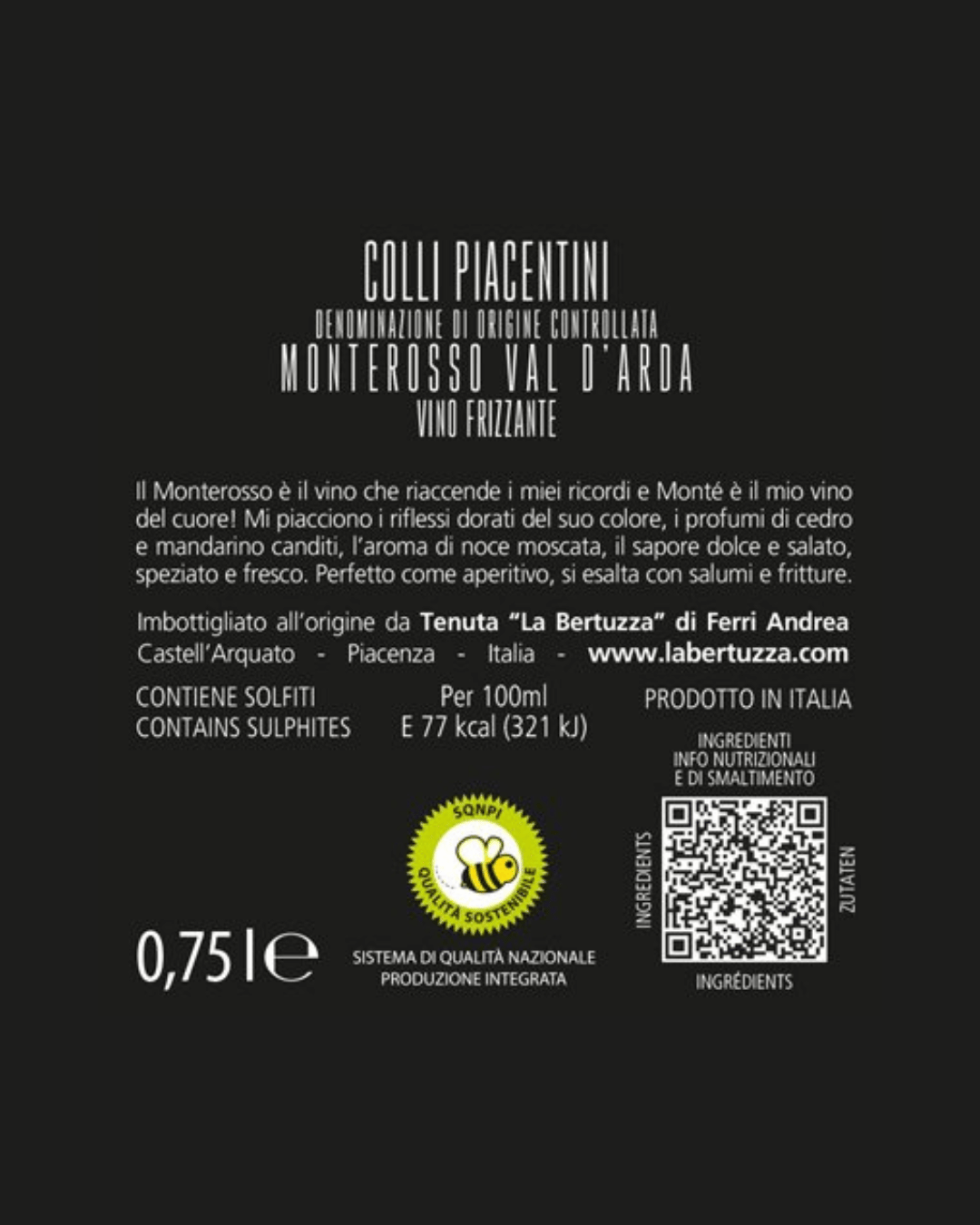 MONTÈ - Monterosso Val d'Arda Frizzante