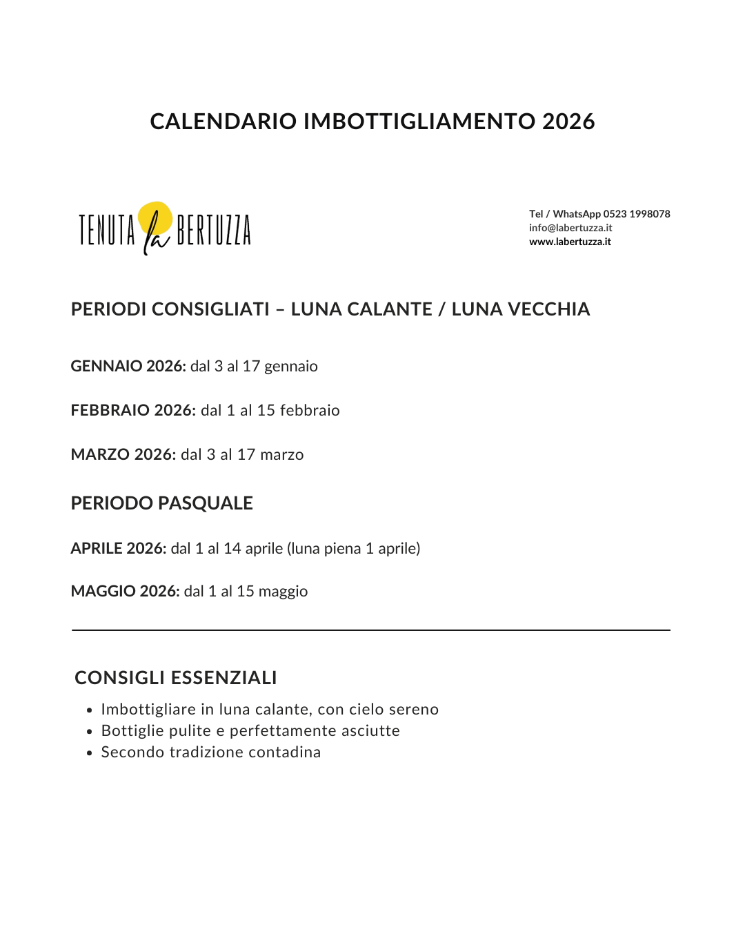 Immagine Prodotto Vino - Tenuta La Bertuzza